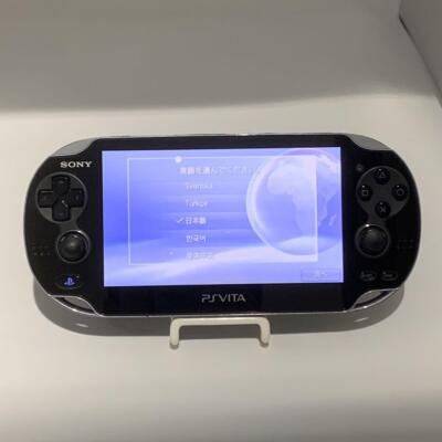 Sony PS Vita PlayStation PCH-1100 Black Console Working Tested from Japan
