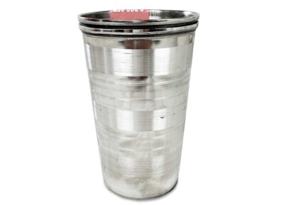6er Set Edelstahl Becher Tassen Gläser. Unzerbrechlich & Wiederverwendbar