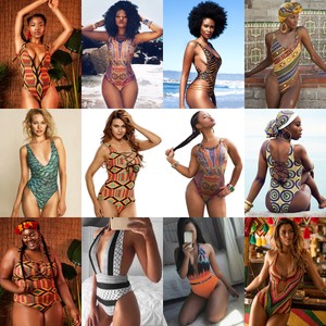 plus size african swimwear