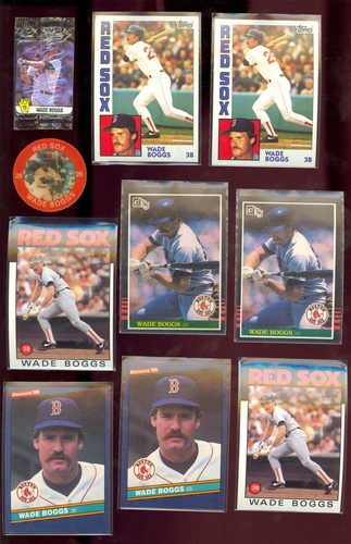 WADE BOGGS 60 card LOT 1984-1986 Boston Red Sox HOF NR/MT New Old Stock - Picture 2 of 3