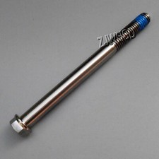 M8 x 95 Ti Titanium Screw Bolt Hexagon Hex Head Flange with Blue ThreadLocker