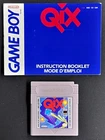 Qix (Nintendo Game Boy, 1990) w/ Manual