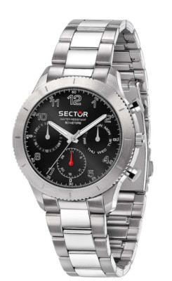 Sector 270 Black Sunray Dial Stainless Steel Quartz R3253578015 Mens Watch