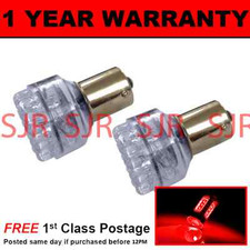 382 1156 BA15s 207 P21W RED 24 DOME LED HI-LEVEL BRAKE LIGHT BULBS X2 HBL200501