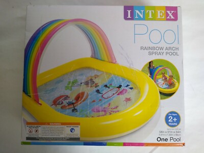 Intex Rainbow Arch Spray 57156EP Inflatable Kid Pool - 58'' x 51'' x 34''