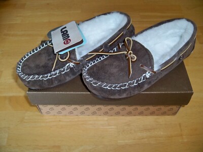 Size 6 Shoes Moccasins -- LAMO -- Britain MOC II  EW1360 Chocolate -- New In Box