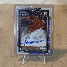 2024 Bowman Chrome Pascanel Ferreras 1st Bowman Speckle Auto #39/299-HOU-MINT