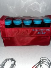 Remington All That Hot Rollers Hair Curlers Travel Case Red/Teal Tested