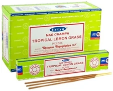 Nag Champa Satya Tropical Lemon Grass Incense 15g x 12boxes Full Box