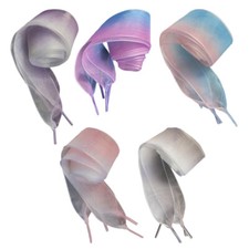  5 Pairs Ribbon Shoe Laces Women Chiffon Sneakers Accessories for
