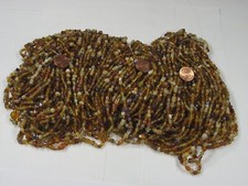 2 Pounds Brown Color India Handmade Glass Spacer Beads Bulk Lot QKP-4   