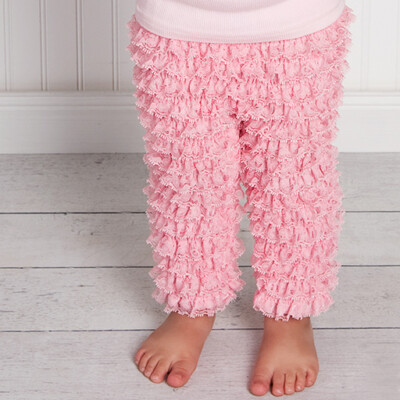 USA Made Lace Ruffle Girl Petti Pants 17 Colors Chic Baby Rose