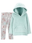 Baby Girl Carter's Fuzzy Hoodie & Leggings Set. Size 24 Months — photo 1