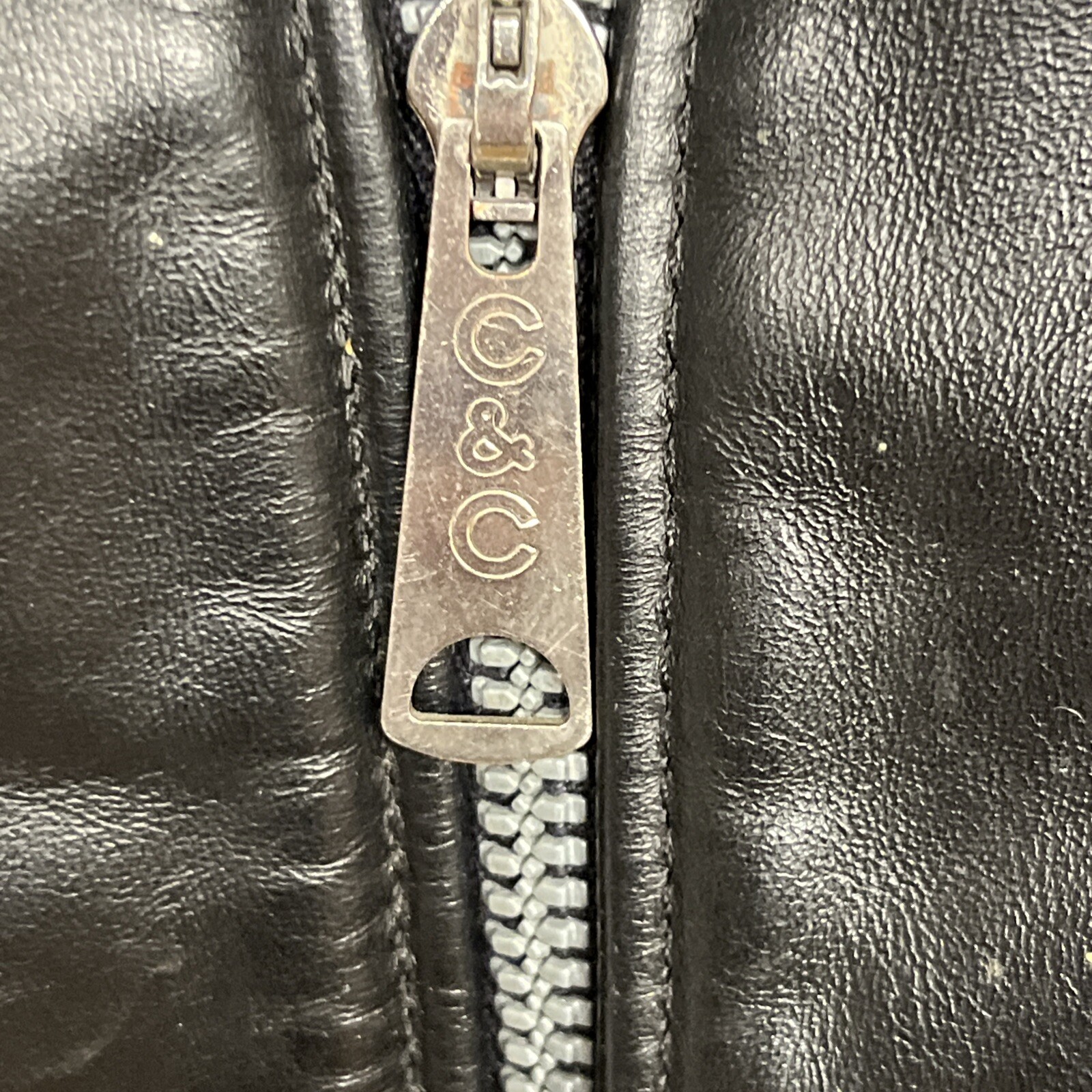 Vintage Open Road Collection Cafe Racer Leather Motorcycle Jacket Adult Size 52