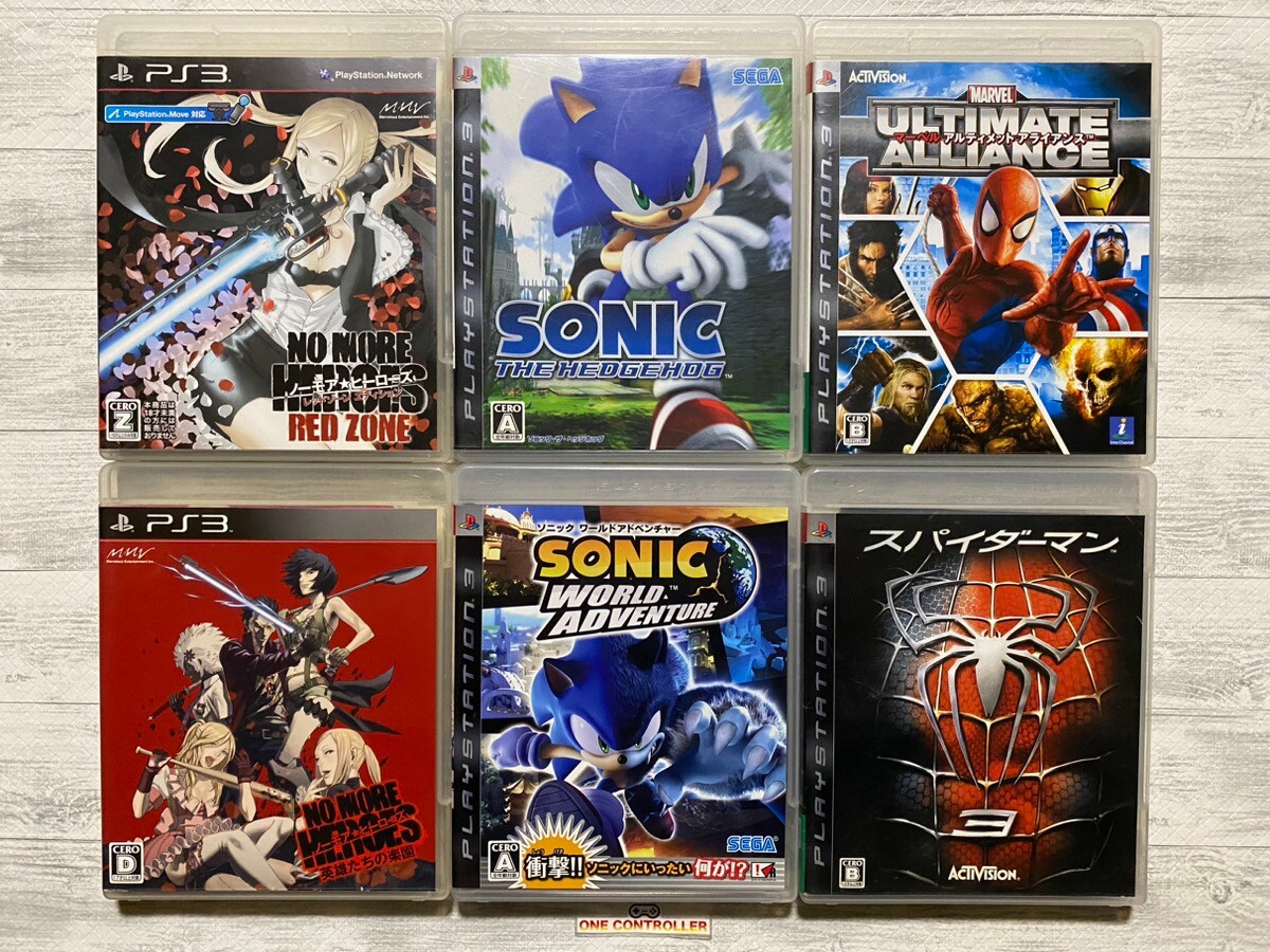 SONY PS3 No More Heroes & Sonic The Hedgehog & Ultimate Alliance