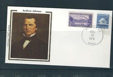 USA Presidents / Andrew Johnson . (  NOT A FDC ). Colorano Silk Cachet