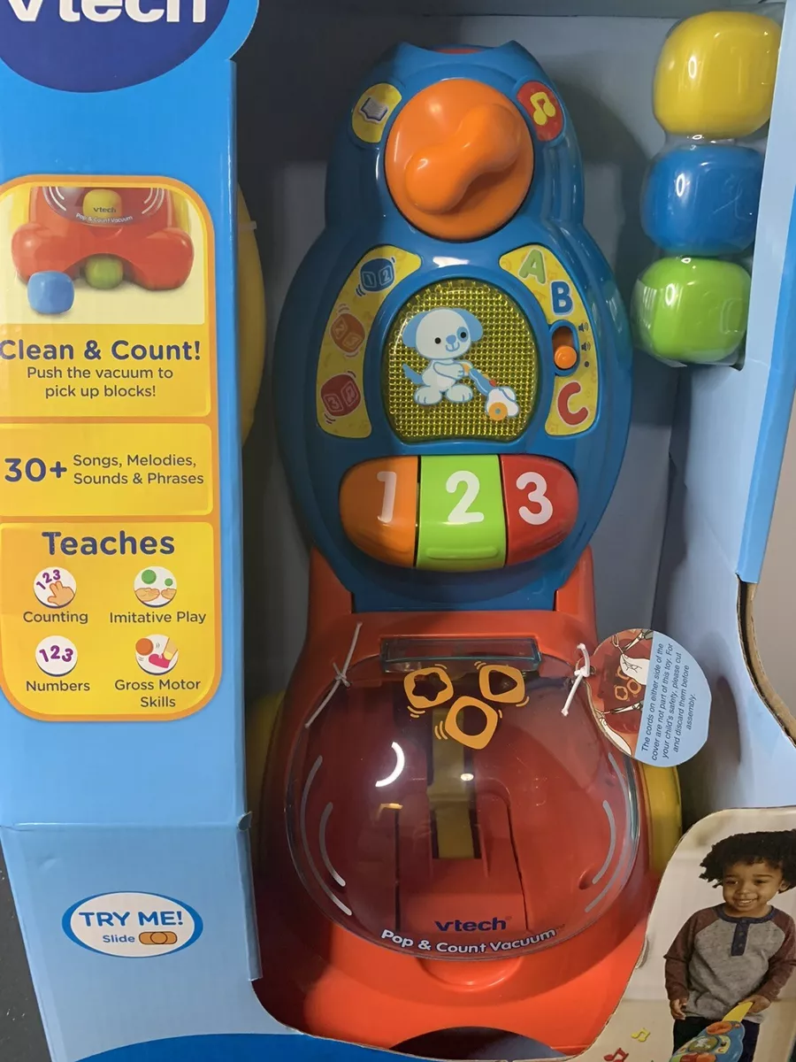 Vtech Pop Count Vacuum Clean Up On Counting 12 36 Months