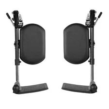 Wheelchair Elevating Legrests ，Composite Footplates with Padded Calf Supports...