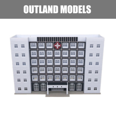 Outland Models Railroad Scenery Modern Large Hospital/ Medical Centre N Scale US