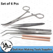 6 Pcs Doll Hair Rerooting Rehair Tool for Doll Hair Making DIY Accessories Tools