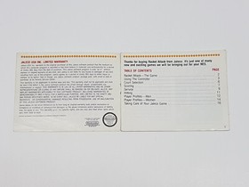 Racket Attack Authentic Original NES Nintendo Manual Only *