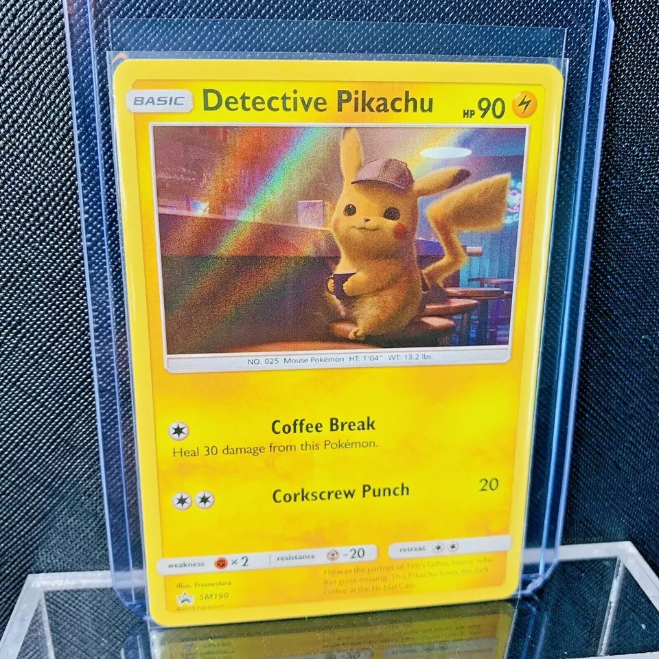 Detective Pikachu Movie Promo Holo SM190 Pokemon Card EXCLUSIVE MINT - Image 2 of 4
