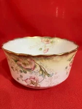 c 1892 Redfern and Drakeford hand painted slop bowl, pattern #2222