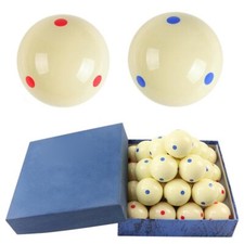 Red Blue 6 Dot - Spot Pool - Billiard Practice Training Cue Ball -2 1/4