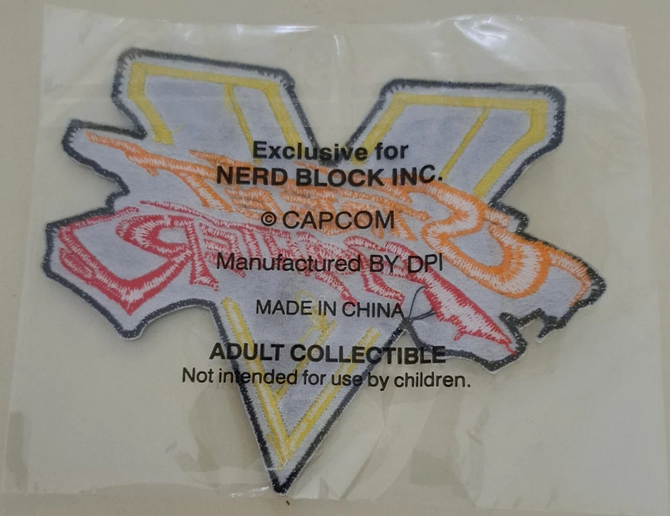 Nerd Block Street Fighter V fabric Embroidered Patch New in Package - Image 2 of 3