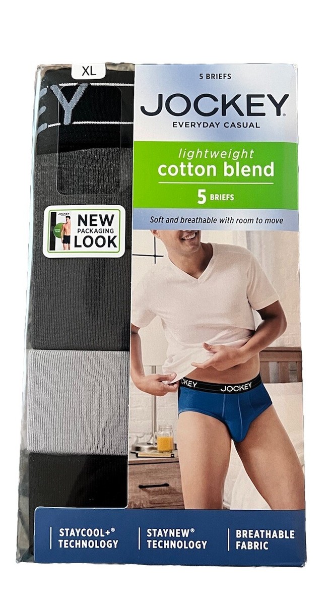Jockey Ropa Interior ActiveBlend Para Hombre, Paquete De 5