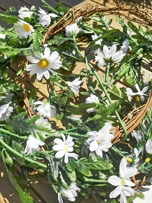 VB Rebe Blüten 190cm Margeritengirlande Vintage Girlande Deko Blumengirlande