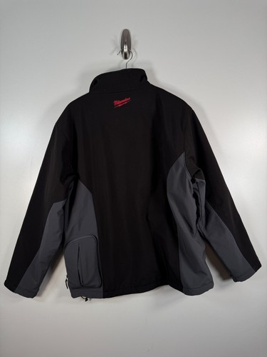 Milwaukee Mens Full Zip M12 Heated Gear Fleece Work Jacket Black Sz Large 24x28 - Picture 10 of 14