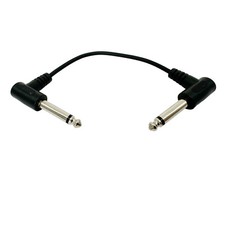 Guitar Patch Pedal Effect Cable Cord 6.35mm 1/4" Mono TS Right Angle Instrument