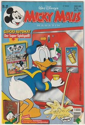   MICKY MAUS #40/1994 ohne Beilage/Extra/Sammelkarten, Ehapa COMICHEFT Z1/1-
