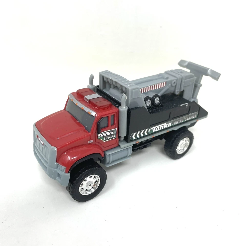 Tonka Tow Truck Highway Patrol Swat Helicopter Plastic Hasbro Lights Sound Lot 3 - Image 2 of 4