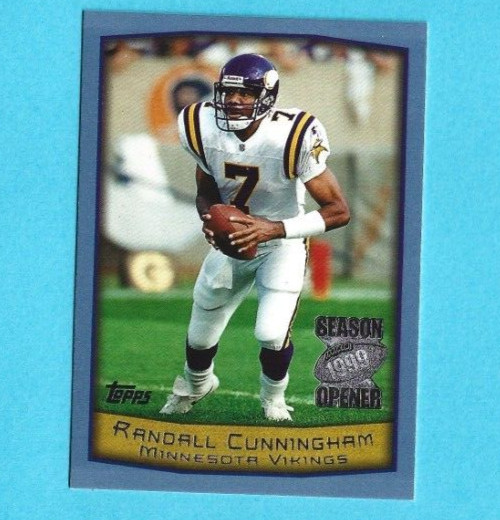 1999 Topps Season Opener Football Card #74 Randall Cunningham