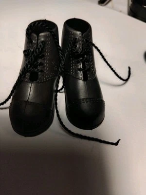 Action Man/ Geyperman Black Rubber Lace Up Boots