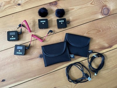 Rode Wireless GO I Funkmikrofon Set (2 Sender, 2 Empfänger, Pop-Schutz etc.)