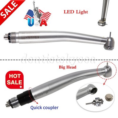 Dental E-generator LED Fiber Optic 4Holes / High Speed Handpiece Quick Coupler L