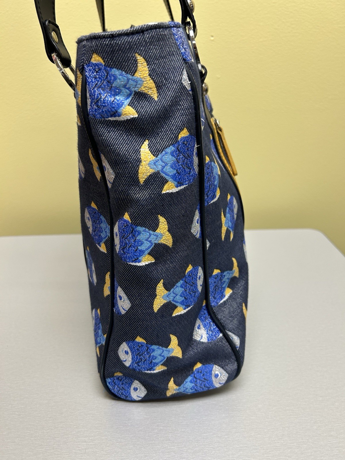 Braccialini Tote Bag, Blue Fish — image 5