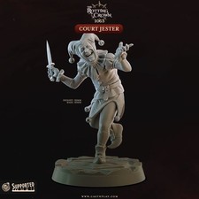 Court Jester | The Rotting Crown | Resin Miniatures Fantasy Medieval 3d Print