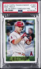 2019 TRANSCENDENT VIP PARTY MIKE TROUT THROUGH THE YEARS MIKE TROUT #/83 PSA 9