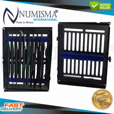 Micro Periodontal Oral Surgery Kit Dental Implant Instruments Set Black Surgical