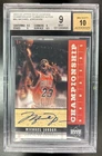 2003-04 Upper Deck Legends Michael Jordan Championship Numbers Auto /90 BGS 9/10