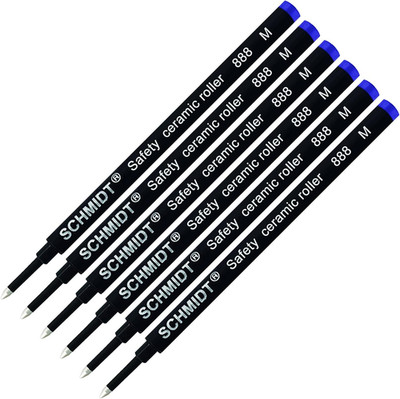 Blue Schmidt 888 Tintenrollermine, Medium,  6 Stück