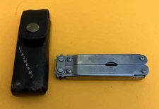 Vintage Leatherman Original Super Tool W/Original Leather Sheath Harley Davidson