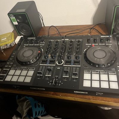Reloop Mixon 8 Pro 4-Channel Professional Hybrid DJ Controller, Black