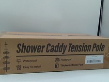 Coonoor Corner Shower Caddy Tension Pole - Black 62-115 INCH - 4-Tier