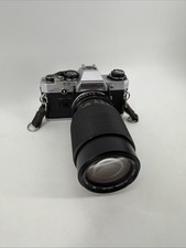 Olympus OM-10 35mm SLR Film Camera Zuiko 75-150mm Lens - Untested