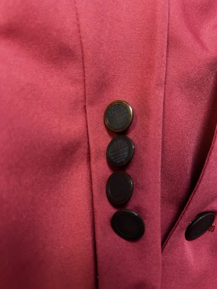 Chaqueta Blazer Tom James Arthur Biswell Abrigo Deportivo Rosa Rojo De Colección 1996 Hombres EE. UU. Foto 4 de 4